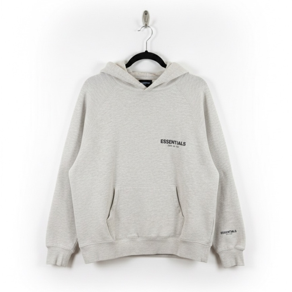 Essentials Light Gray Hoodie for Men